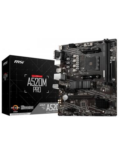 PLACA BASE MSI AMD A520M PRO SOCKET AM4 MATX...