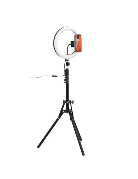 SOPORTE CELLY SMARTPHONE TRIPODE CLICKGHOSTUSB CON ANILLO LUZ LED