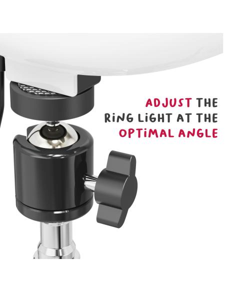 SOPORTE CELLY SMARTPHONE TRIPODE CLICKGHOSTUSB CON ANILLO LUZ LED