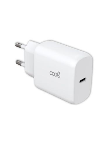 CARGADOR USB-C COOL 25W 3A WHITE PARA CASA