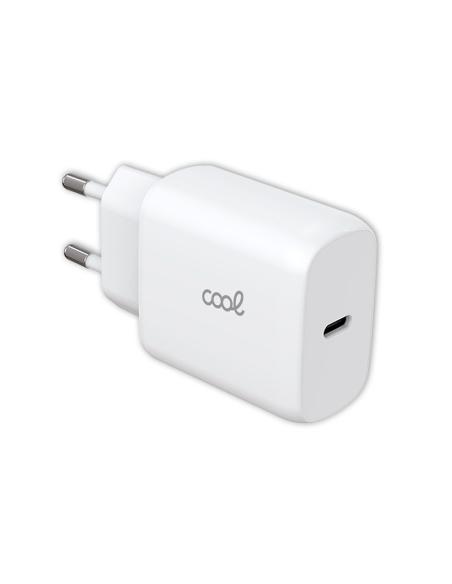 CARGADOR USB-C COOL 25W 3A WHITE PARA CASA