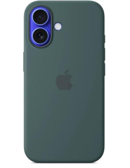 FUNDA IPHONE 16 PLUS APPLE SILICONA LAKE GREEN MAGSAFE