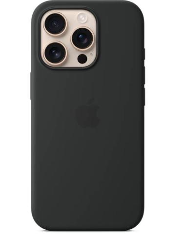 FUNDA IPHONE 16 PRO APPLE SILICONA BLACK MAGSAFE