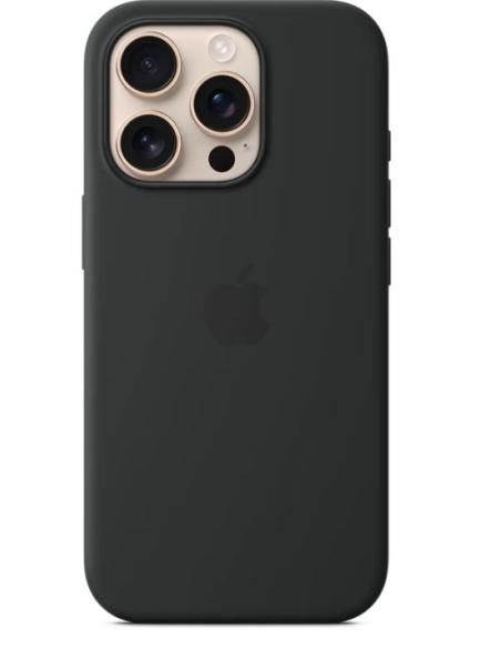 FUNDA IPHONE 16 PRO APPLE SILICONA BLACK MAGSAFE