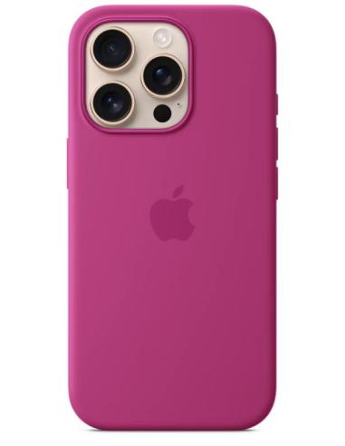 FUNDA IPHONE 16 PRO APPLE SILICONA FUCHSIA MAGSAFE