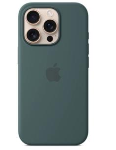 FUNDA IPHONE 16 PRO APPLE SILICONA LAKE GREEN MAGSAFE