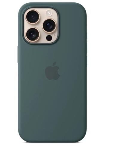 FUNDA IPHONE 16 PRO APPLE SILICONA LAKE GREEN...