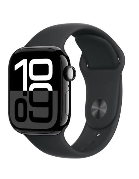 APPLE WATCH SERIES 10 GPS 42MM JET BLACK ALUMINIUM + CORREA BLACK SPORT BAND S/M