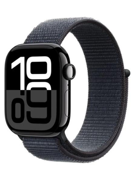 APPLE WATCH SERIES 10 GPS + CELL 42MM JET BLACK ALUMINIUM + CORREA INK SPORT LOOP