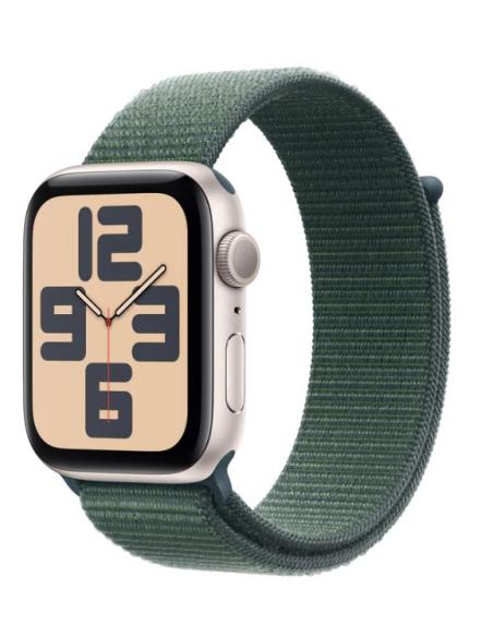 APPLE WATCH SE GPS 44MM STARLIGHT ALUMINIUM + CORREA LAKE GREEN SPORT LOOP