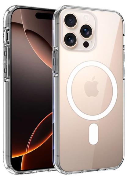 FUNDA MOVIL BACK COVER COOL MAGNETIC TRANSPARENTE IPHONE 16 PRO MAX