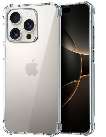 FUNDA MOVIL BACK COVER COOL ANTISHOCK TRANSPARENTE IPHONE 16 PRO