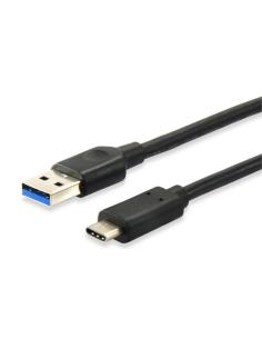 CABLE EQUIP USB MACHO 3.2 / USB-C MACHO 0.5M BLACK