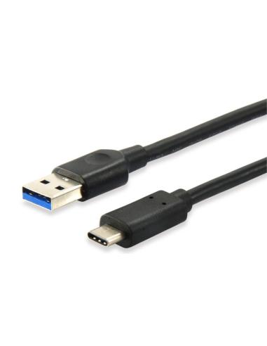 CABLE EQUIP USB MACHO 3.2 / USB-C MACHO 0.5M BLACK