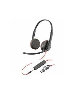 AURICULAR + MIC POLY BLACKWIRE 3225 ANC BLACK USB / USB-C