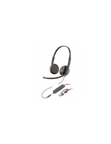 AURICULAR + MIC POLY BLACKWIRE 3225 ANC BLACK...