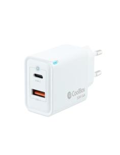 CARGADOR USB-C COOLBOX 30W 3A 1XUSB 1XUSB-C WHITE