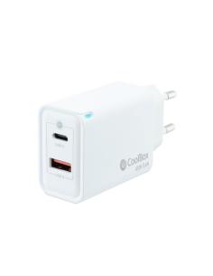 CARGADOR USB-C COOLBOX 45W GAN USB USB-C WHITE