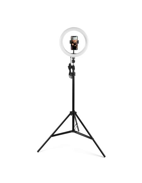 SOPORTE UNOTEC SMARTPHONE SOBREMESA CON ANILLO LUZ LED + TRIPODE