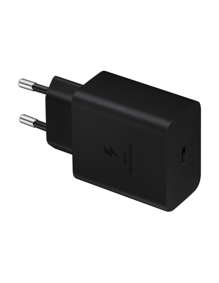 CARGADOR USB-C SAMSUNG 45W 3A + CABLE USB-C BLACK PARA CASA