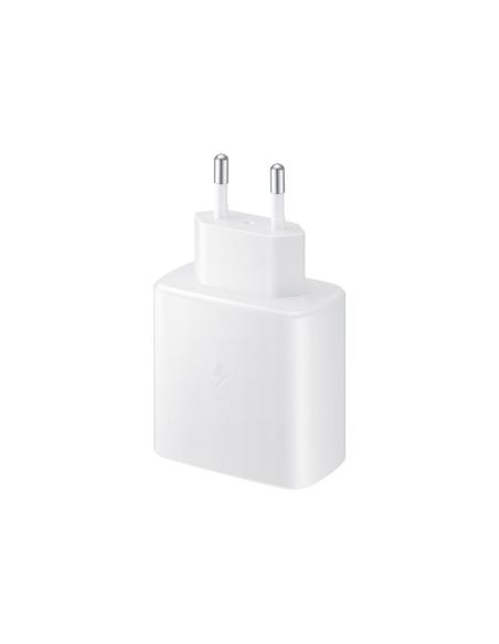 CARGADOR USB-C SAMSUNG 45W CARGA RAPIDA + CABLE USB-C WHITE PARA CASA