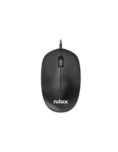 MOUSE NILOX OPTICO 1200DPI USB BLACK