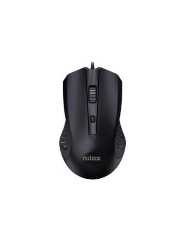 MOUSE NILOX OPTICO 2400DPI 4 BOTONES USB BLACK