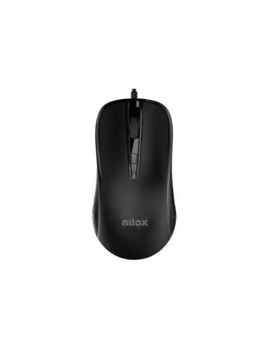 MOUSE NILOX OPTICO 2400DPI 4 BOTONES USB BLACK