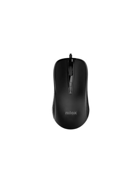 MOUSE NILOX OPTICO 2400DPI 4 BOTONES USB BLACK