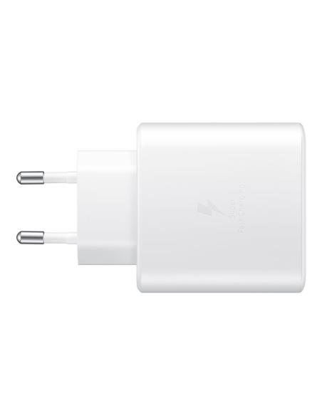 CARGADOR USB-C SAMSUNG 45W CARGA RAPIDA + CABLE USB-C WHITE PARA CASA