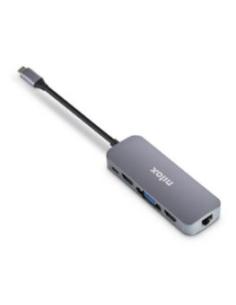 PUERTO REPLICADOR USB-C NILOX 2XHDMI + VGA +  RJ45 +...