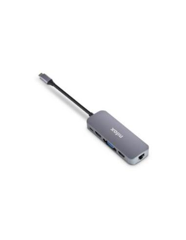 PUERTO REPLICADOR USB-C NILOX 2XHDMI + VGA +...