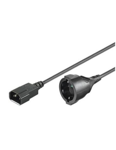 CABLE KABLEX ALIMENTACION C14 / RED SCHUKO HEMBRA 1M