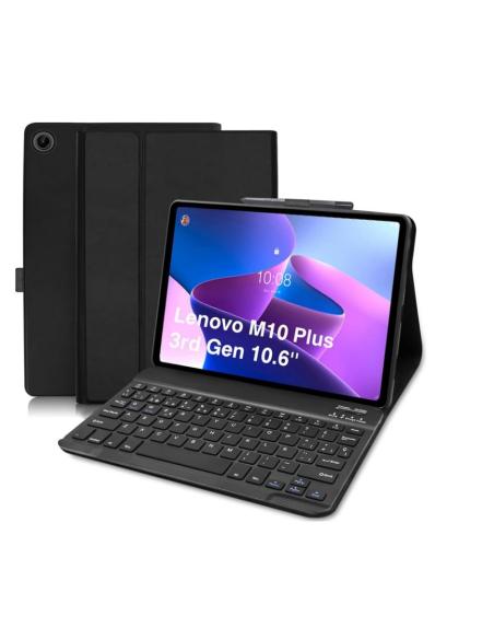 FUNDA TABLET HT FOLIO + TECLADO BLUETOOTH BLACK LENOVO TAB M10 PLUS G3 10.6