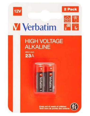 PILA ALCALINA VERBATIM A23 LR23A 12V PACK 2U