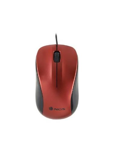 MOUSE NGS OPTICAL CREW 1200 DPI RED USB