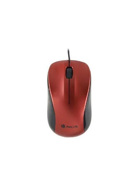 MOUSE NGS OPTICAL CREW 1200 DPI RED USB