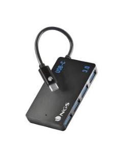 HUB NGS USB-C 4 PUERTOS USB 3.0 BLACK