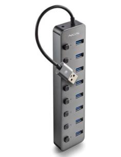 HUB NGS USB 8 PUERTOS CON INTERRUPTOR BLACK