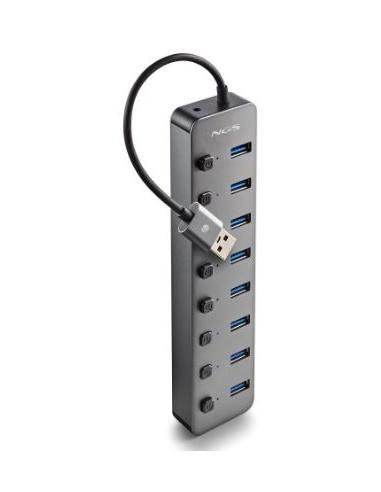 HUB NGS USB 8 PUERTOS CON INTERRUPTOR BLACK
