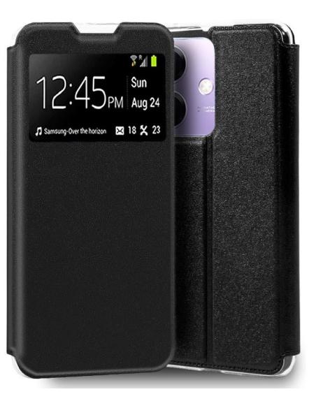 FUNDA MOVIL COOL FLIP COVER WINDOW BLACK OPPO A40 / A40M