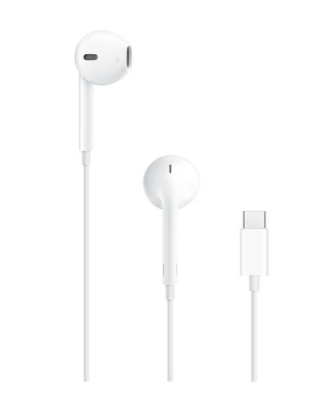 AURICULAR IN EAR + MIC APPLE EARPODS USB-C WHITE
