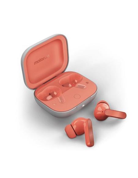AURICULAR IN-EAR + MIC MOTOROLA MOTO BUDS ANC BLUETOOTH CORAL PEACH