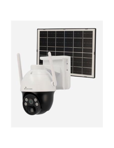 CAMARA VIGILANCIA NIVIAN DIA / NOCHE MOTORIZADA PTZ 2K BATERIA IP66 OUTDOOR 4G + PANEL SOLAR