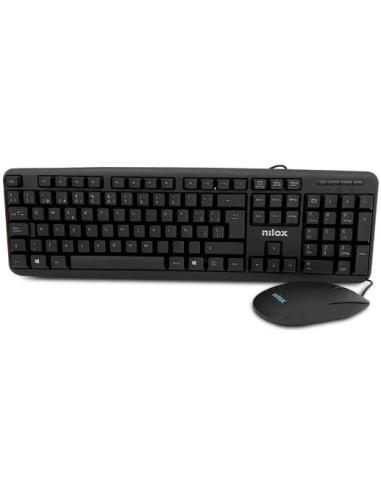 TECLADO + MOUSE NILOX NXKME000004 USB BLACK