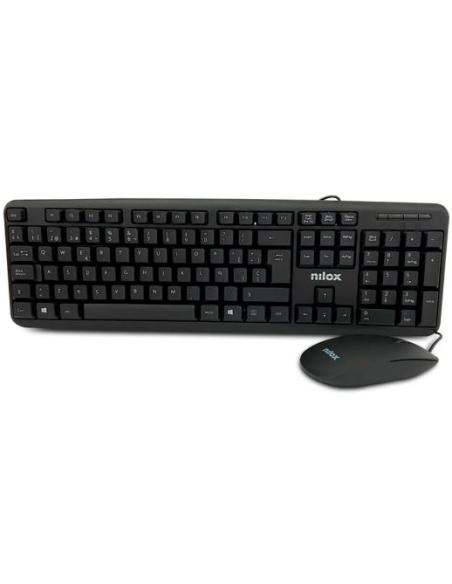 TECLADO + MOUSE NILOX NXKME000004 USB BLACK