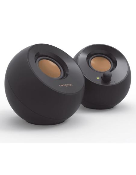 ALTAVOCES CREATIVE PEBBLE 4.4W USB JACK BLACK