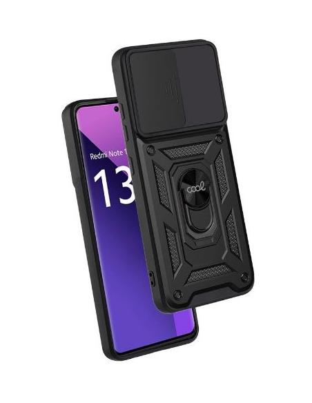 FUNDA MOVIL BACK COVER COOL HARD RING BLACK XIAOMI REDMI NOTE 13 PRO PLUS 5G