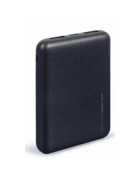 BATERIA EXTERNA UNIVERSAL GEMBIRD 5.000MAH 2XUSB BLACK