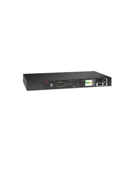 CONMUTADOR DE TRANSFERENCIA AUTOMATICA APC NETSHELTER 2000VA 12 TOMAS C13 PARA RACK 1U BLACK